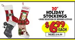 Ollie's WOOF 20 HOLIDAY STOCKINGS offer