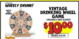 Ollie's VINTAGE DRINKING WHEEL GAME offer