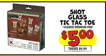 Ollie's SHOT GLASS TIC TAC TOE offer