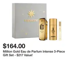 Belk Million Gold Eau de Parfum Intense 3-Piece Gift Set - $217 Value! offer