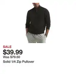 Belk Solid 1/4 Zip Pullover offer