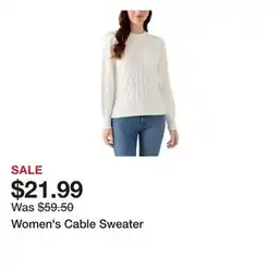 Belk Women's Cable Sweater offer