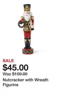 Belk Nutcracker with Wreath Figurine offer