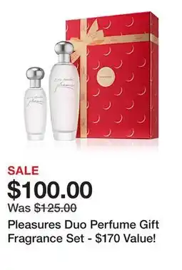 Belk Pleasures Duo Perfume Gift Fragrance Set - $170 Value! offer