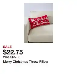 Belk Merry Christmas Throw Pillow offer
