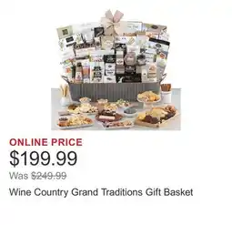 Costco Wine Country Grand Traditions Gift Basket offer