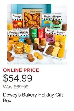 Costco Dewey's Bakery Holiday Gift Box offer