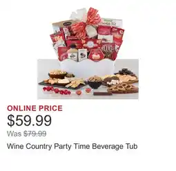Costco Wine Country Party Time Beverage Tub offer