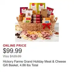Costco Hickory Farms Grand Holiday Meat & Cheese Gift Basket, 4.86 lbs Total offer