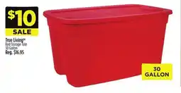 Dollar General True Living Red Storage Tote offer