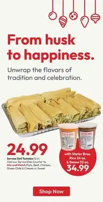 Stater Bros Service Deli Tamales offer