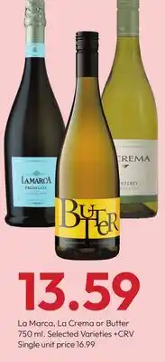 Stater Bros La Marca, La Crema or Butter offer