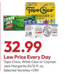 Stater Bros Topo Chico, White Claw or Cayman Jack Margarita offer