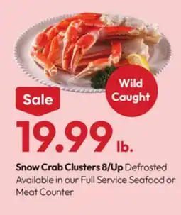 Stater Bros Snow Crab Clusters 8/Up offer