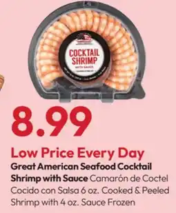 Stater Bros Great American Seafood Cocktail Shrimp with Sauce offer