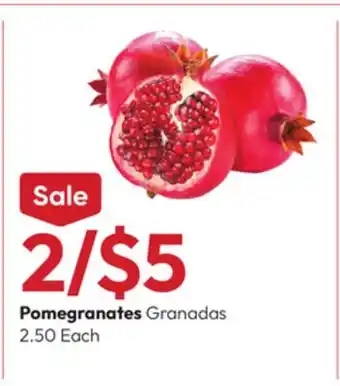 Stater Bros Pomegranates offer