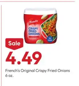 Stater Bros French's Original Crispy Fried Onions offer