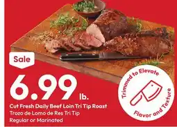 Stater Bros Cut Fresh Daily Beef Loin Tri Tip Roast offer