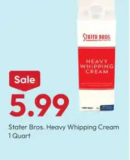 Stater Bros Stater Bros. Heavy Whipping Cream offer