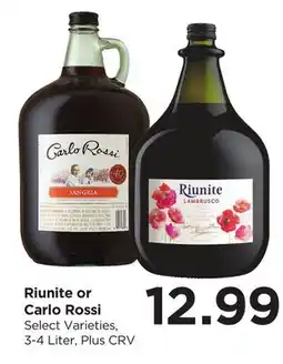 Food 4 Less Riunite or Carlo Rossi offer