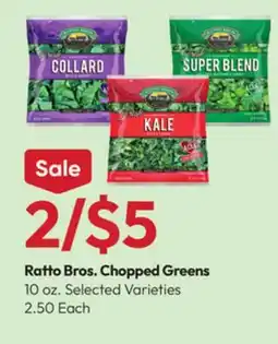 Stater Bros Ratto Bros. Chopped Greens offer