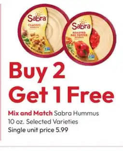 Stater Bros Sabra Hummus offer
