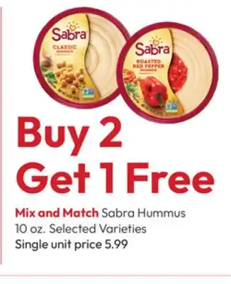 Stater Bros Sabra Hummus offer