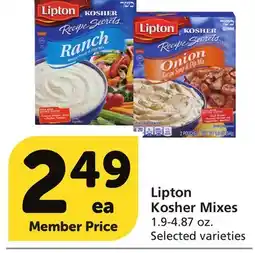 Albertsons Lipton Kosher Mixes offer