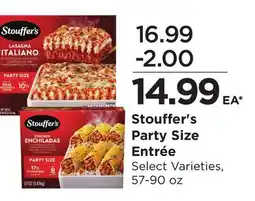 Food 4 Less Stouffer's Party Size Entrée offer