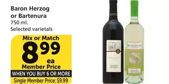 Vons Baron Herzog or Bartenura offer