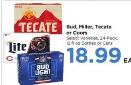 Food 4 Less Bud, Miller, Tecate or Coors offer
