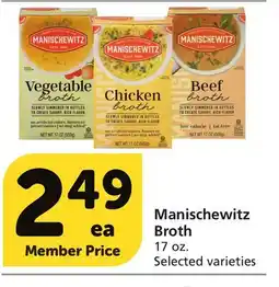 Vons Manischewitz Broth offer