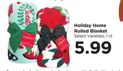 Food 4 Less Holiday Home Rolled Blanket offer