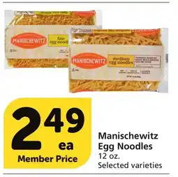 Vons Manischewitz Egg Noodles offer