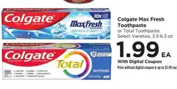 Food 4 Less Colgate Max Fresh Toothpaste offer