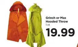 Food 4 Less Grinch or Max Hooded Throw offer