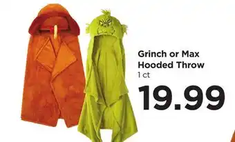 Food 4 Less Grinch or Max Hooded Throw offer