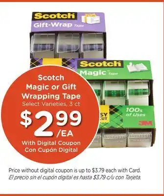Ralphs Scotch Magic or Gift Wrapping Tape offer
