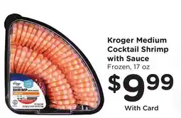 Ralphs Kroger Medium Cocktail Shrimp with Sauce offer
