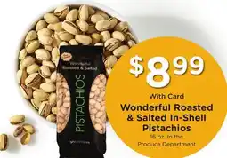Ralphs Wonderful Roasted & Salted In-Shell Pistachios offer