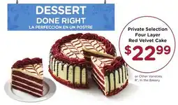 Ralphs Private Selection Four Layer Red Velvet Cake offer