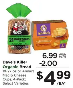 Ralphs Dave's Killer Organic Bread offer