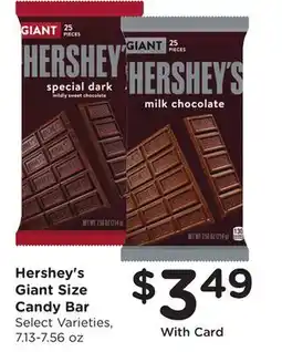 Ralphs Hershey's Giant Size Candy Bar offer