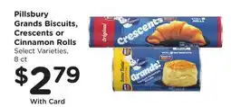 Ralphs Pillsbury Grands Biscuits, Crescents or Cinnamon Rolls offer