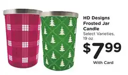 Ralphs HD Designs Frosted Jar Candle offer