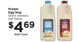 Ralphs Kroger Egg Nog offer