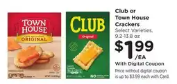 Ralphs Club or Town House Crackers offer