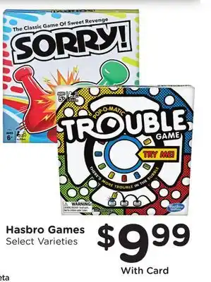 Ralphs Hasbro Games offer