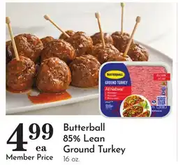 Pavilions Butterball 85% Lean Ground Turkey offer