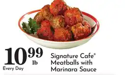 Pavilions Signature Cafe Meatballs with Marinara Sauce offer